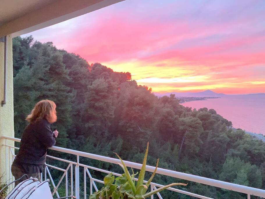 Amfiteatrico Sea View - Kalamos Attiki Appartement Markopoulon Oropou Buitenkant foto